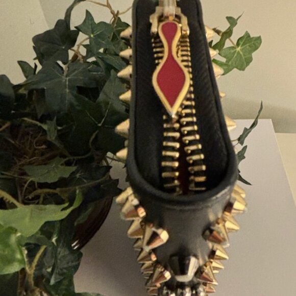 Christian Louboutin👠👠 Panettone Wallet-Black/Silver/Gold - Picture 3 of 14